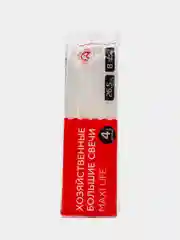 Свечи для дома Laima Maxi Life, 609204, свечки хозяйственные, набор 4 шт, до 8 ч горения