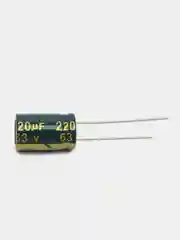 220мкФ 63в Конденсатор электролитический 220UF 63V 105C 10х17мм
