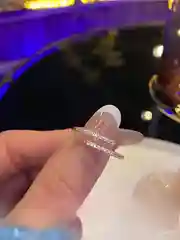 Белый кольцо женское