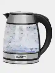 Электрический чайник SCARLETT SC-EK27G54, стекло, 1800 Вт, 1.7 л, серебристый/черный