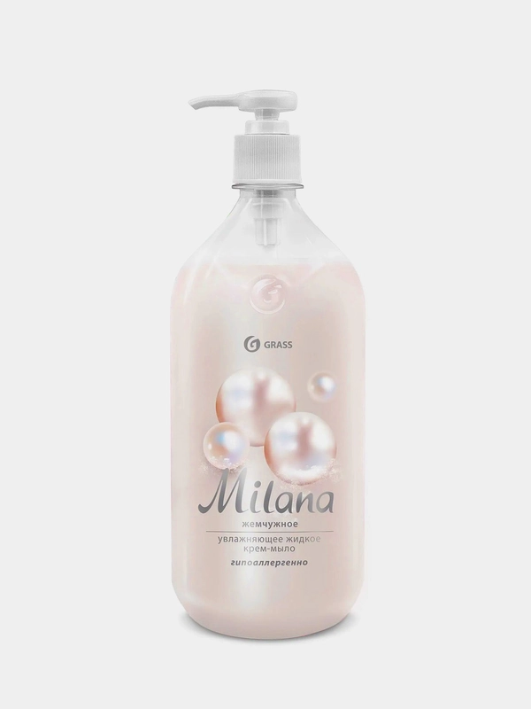 Жидкое крем-мыло Grass "Milana" Жемчужное, увлажняющее, 500 мл