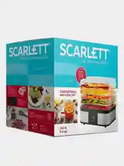 Сушилка для овощей и фруктов SCARLETT SC-FD421T19, 245 Вт, 5 поддонов, серебристый/черный
