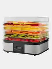 Сушилка для овощей и фруктов SCARLETT SC-FD421T19, 245 Вт, 5 поддонов, серебристый/черный