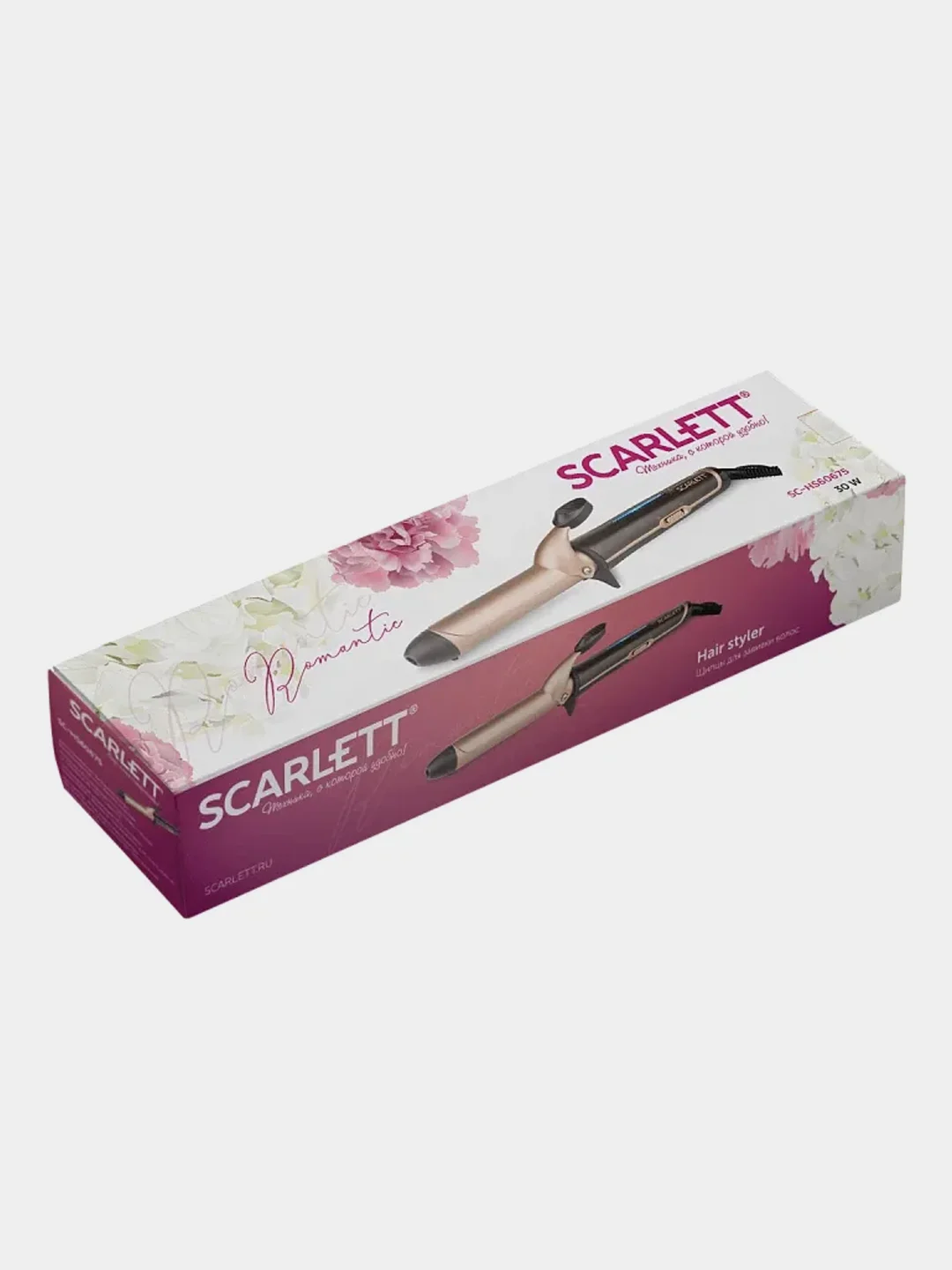 Щипцы для завивки волос SCARLETT SC-HS60675, 30 Вт, бронзовый мокко
