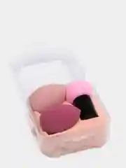 Спонж для макияжа, набор 3 шт, в футляре