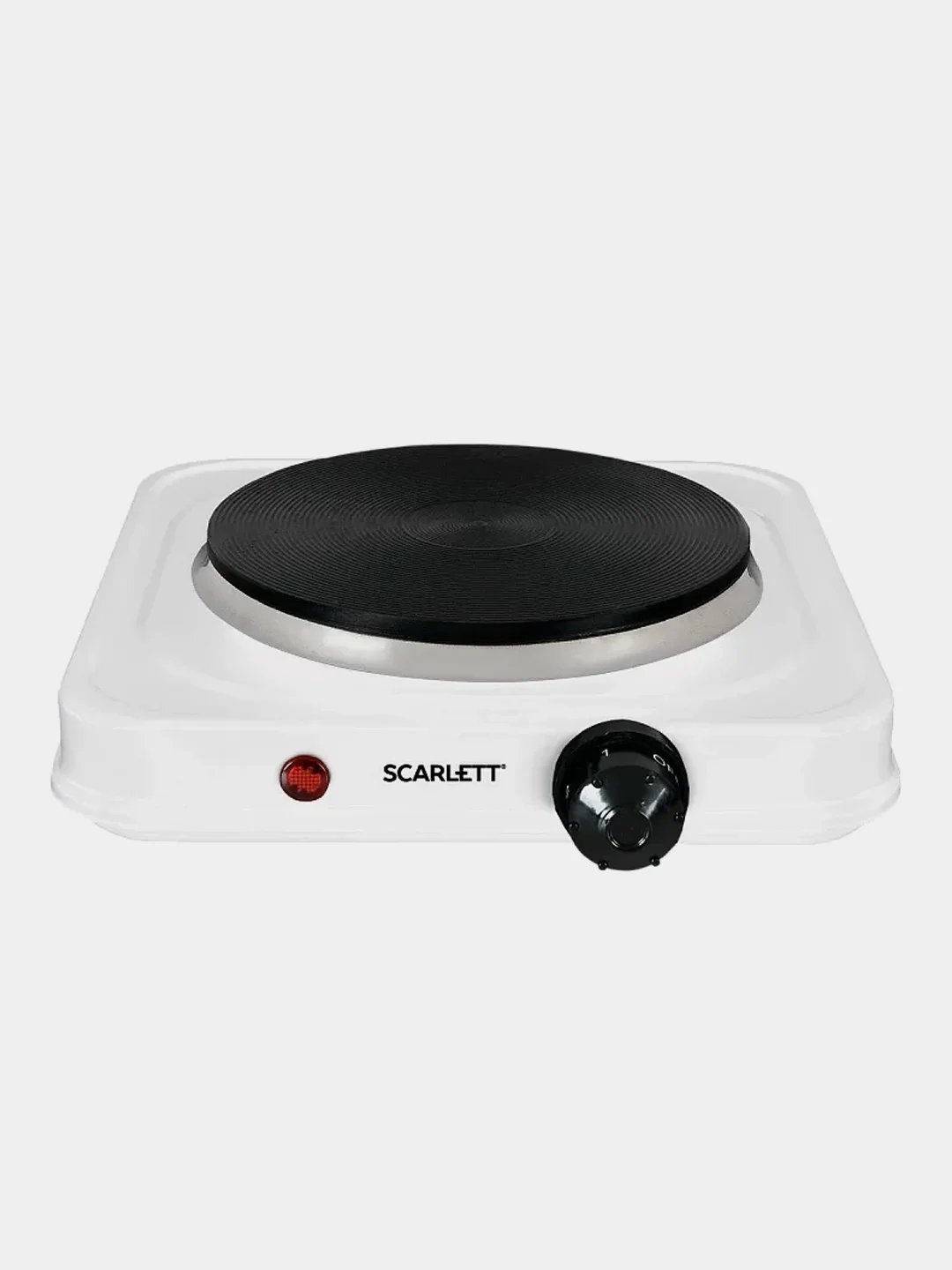 Электрическая плитка SCARLETT SC-HP700S41, 1 конфорка, белая, 1000 Вт