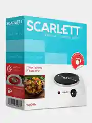 Электрическая плитка SCARLETT SC-HP700S41, 1 конфорка, белая, 1000 Вт
