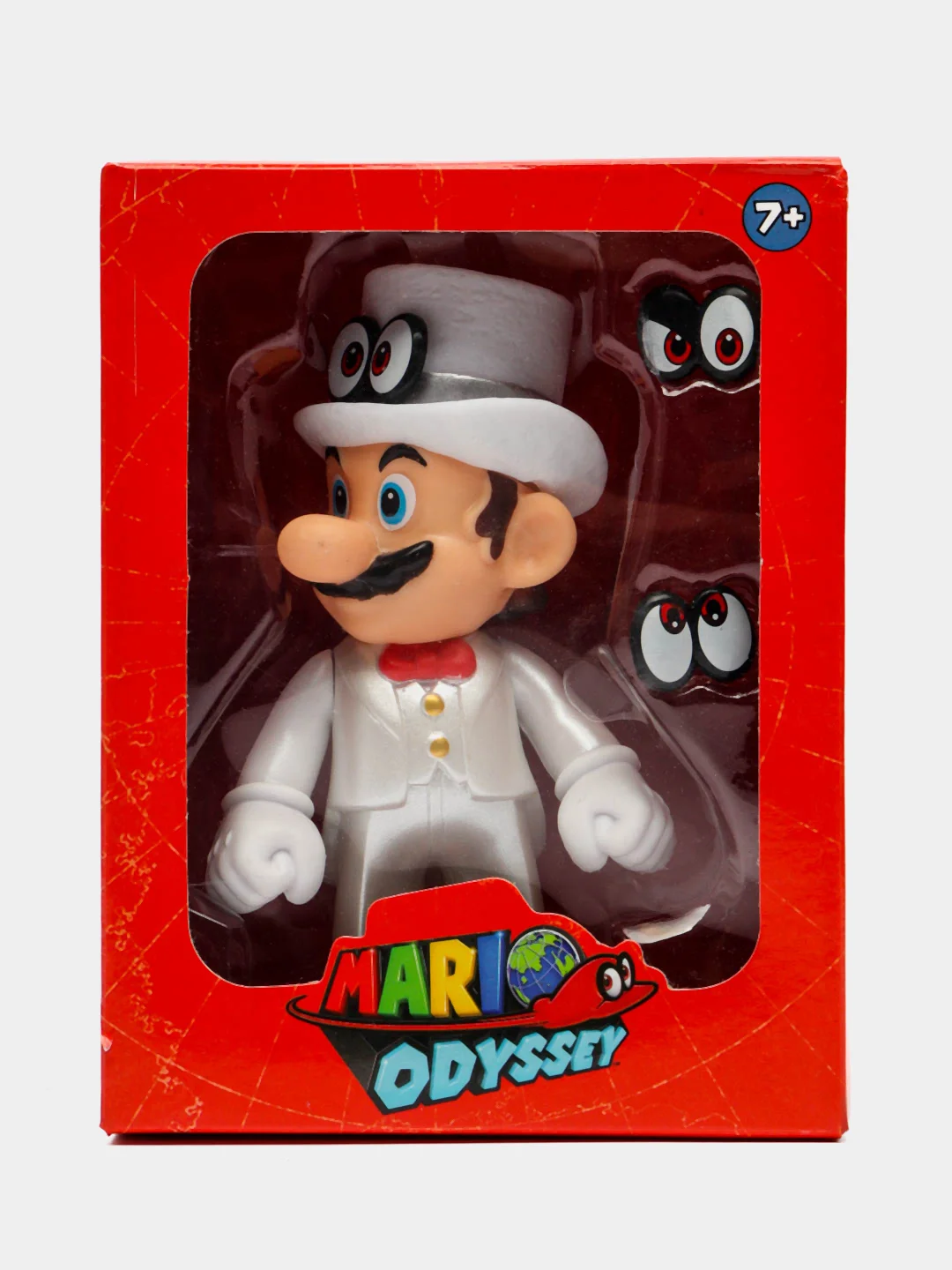 Разноцветный фигурка: Mario (Марио В цилиндре) 13 см