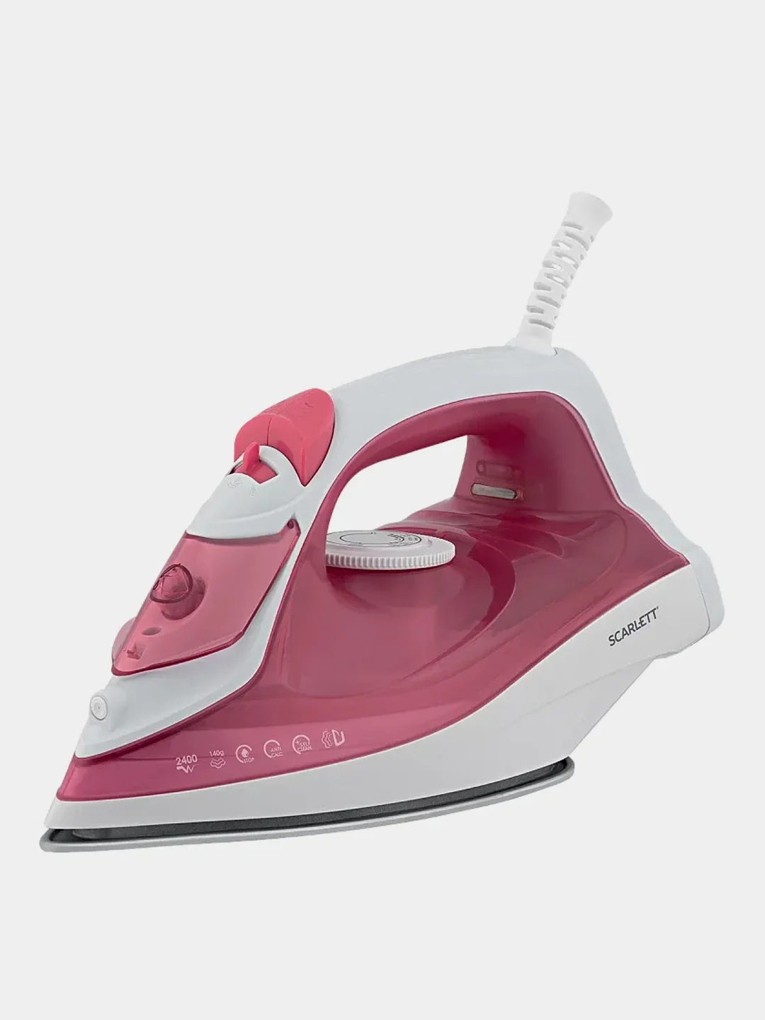 Утюг Scarlett SC-SI30K56, керамическое, 2400 Вт, розовый