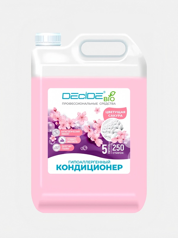 Кондиционер для белья DECIDE Professional "Цветущая сакура", 5 л