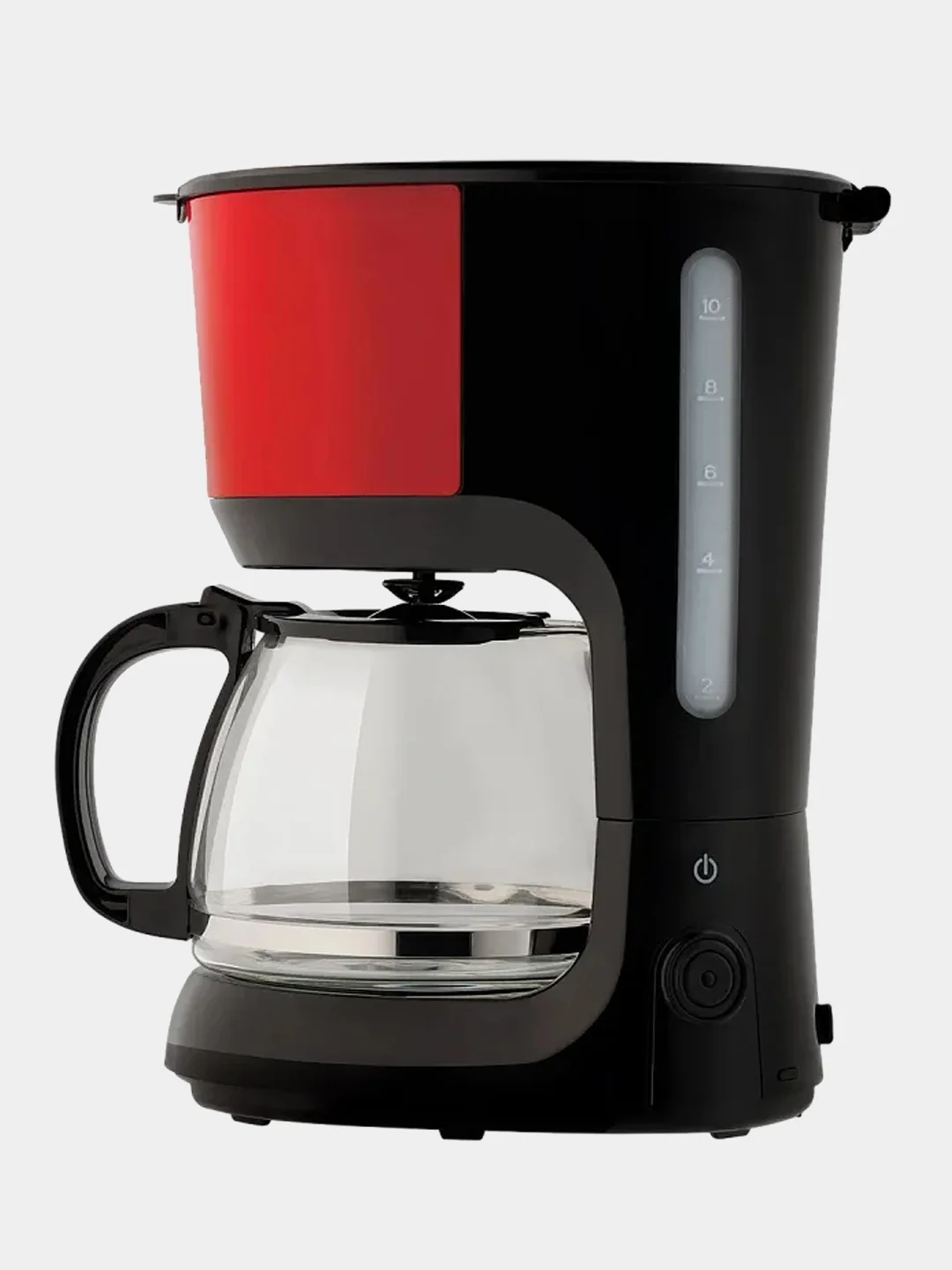 Кофеварка SCARLETT SC-CM33013, капельная, 750 Вт, черный/красный