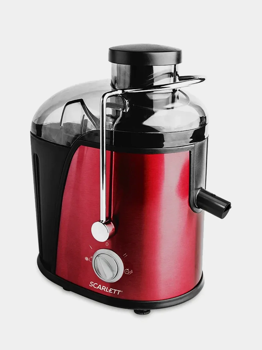 Соковыжималка центрифужная SCARLETT SC-JE50S15, 850 Вт, красный/черный