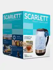 Электрический чайник SCARLETT SC-EK27G81, стекло, 2200Вт, 1.7л, бронза