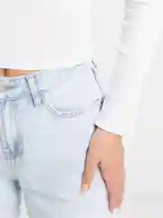 Белый белый лонгслив женский с кольцом