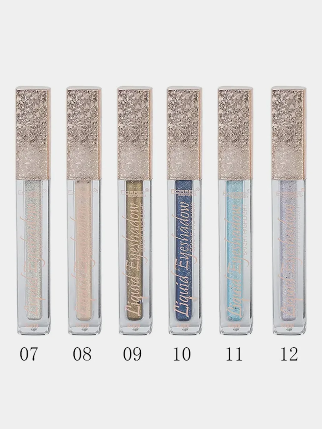 Жидкие тени для век Farres Glitter, с шимером