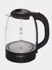 Электрический чайник SCARLETT SC-EK27G11, стекло, 2200 Вт, 1.7 л, черный