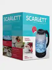 Электрический чайник SCARLETT SC-EK27G11, стекло, 2200 Вт, 1.7 л, черный