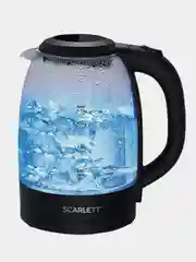 Электрический чайник SCARLETT SC-EK27G11, стекло, 2200 Вт, 1.7 л, черный