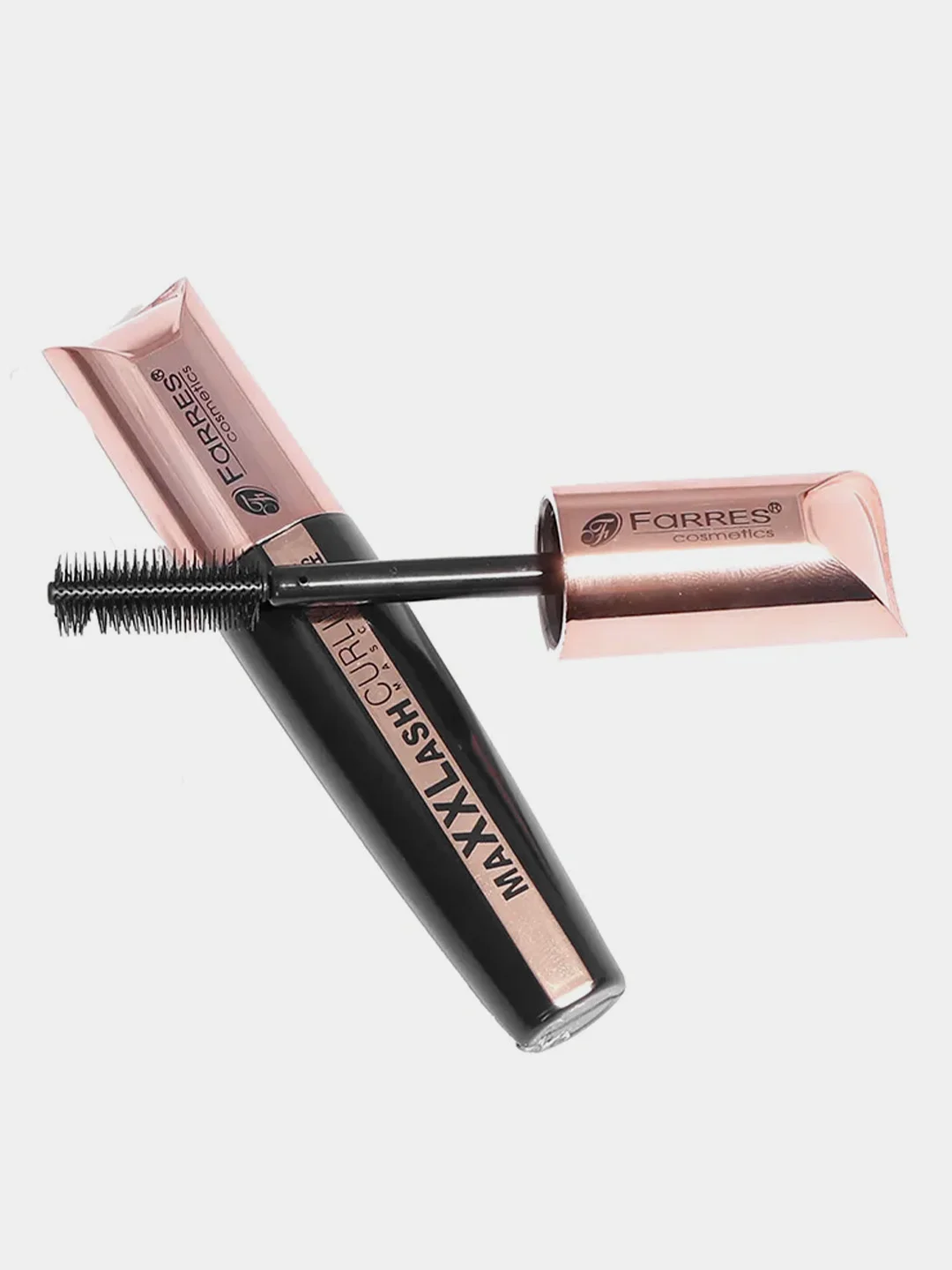 Тушь для ресниц Farres MaXXLash, с силиконовой щеточкой, черный