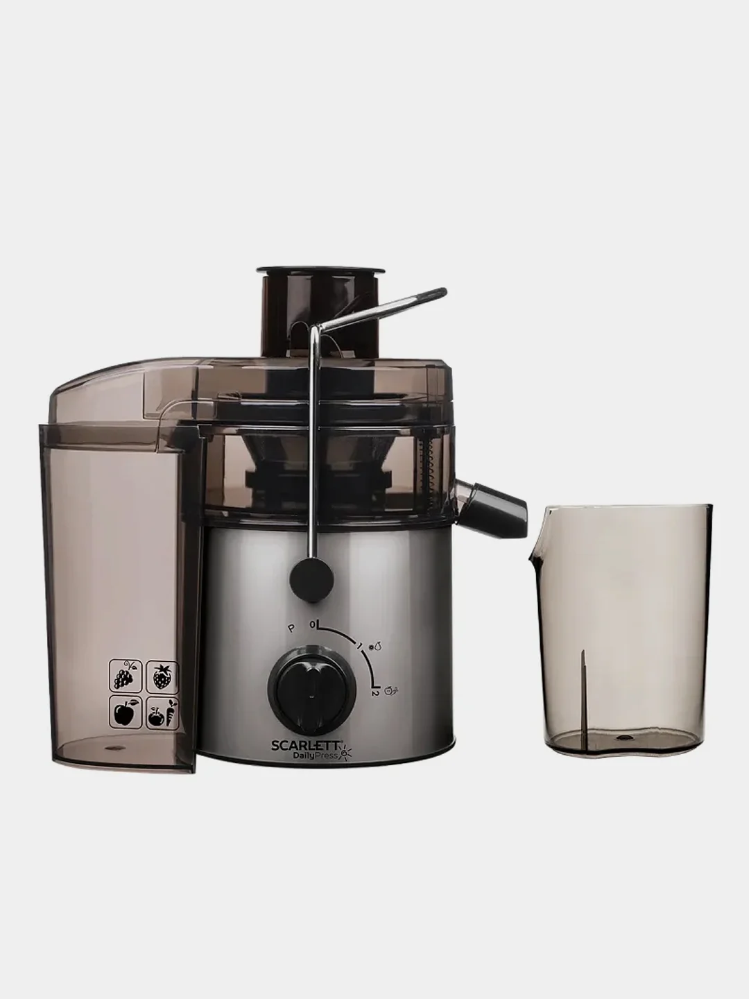 Соковыжималка центрифужная SCARLETT SC-JE50S18, сталь, 800 Вт
