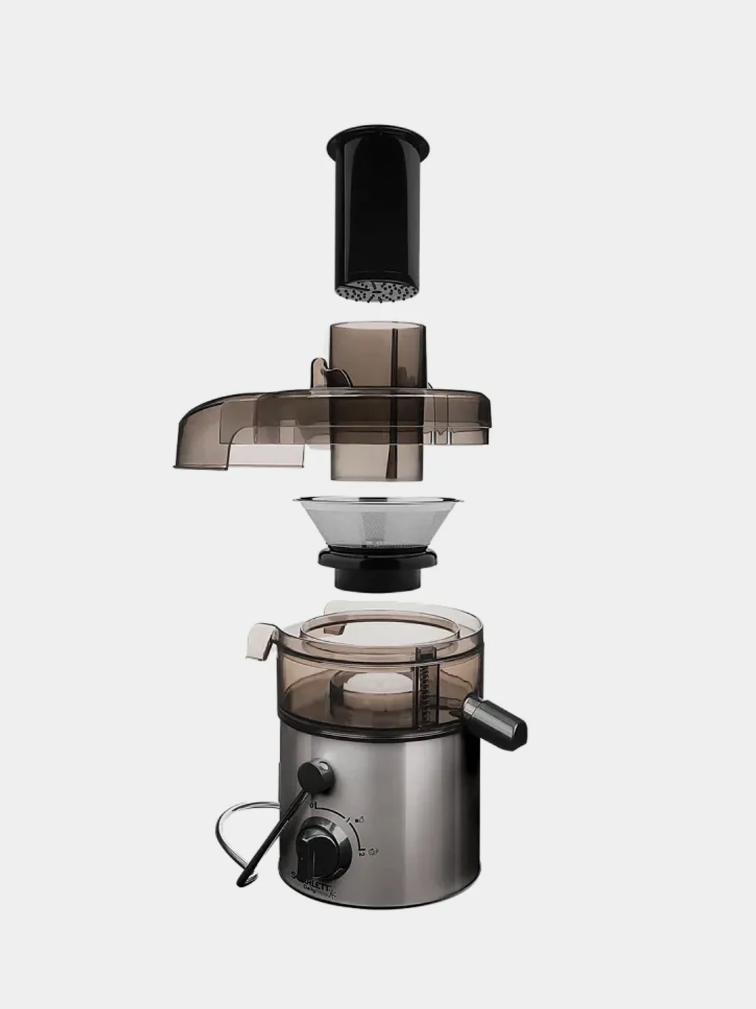 Соковыжималка центрифужная SCARLETT SC-JE50S18, сталь, 800 Вт