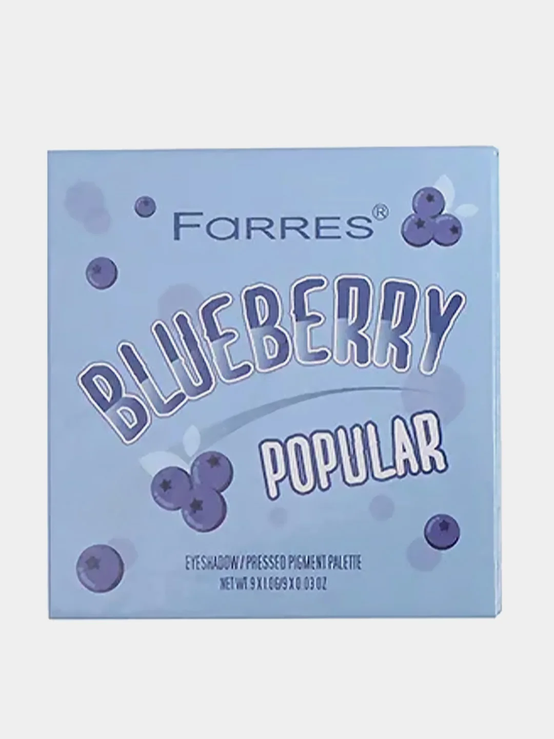 Тени для век Farres Blueberry Popular, 9 цветов