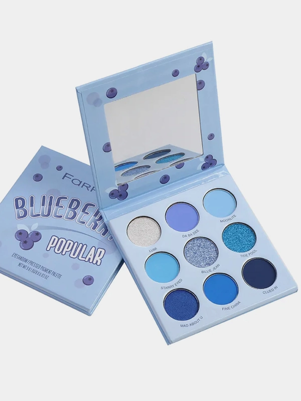 Тени для век Farres Blueberry Popular, 9 цветов