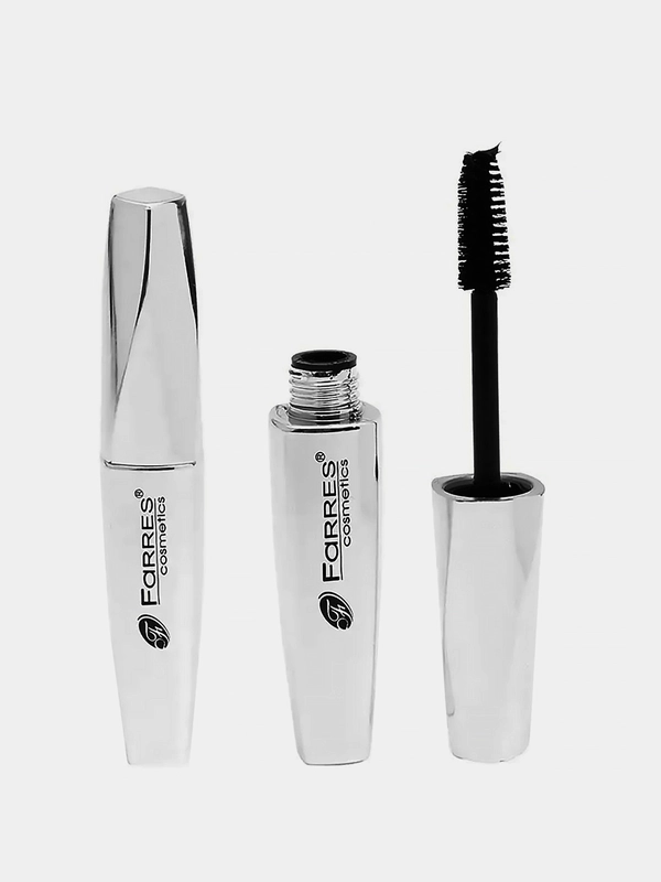 Тушь для ресниц Farres LUXURIOUS LASHES WATERPROOF MASCARA, c пушистой щеточкой , черный