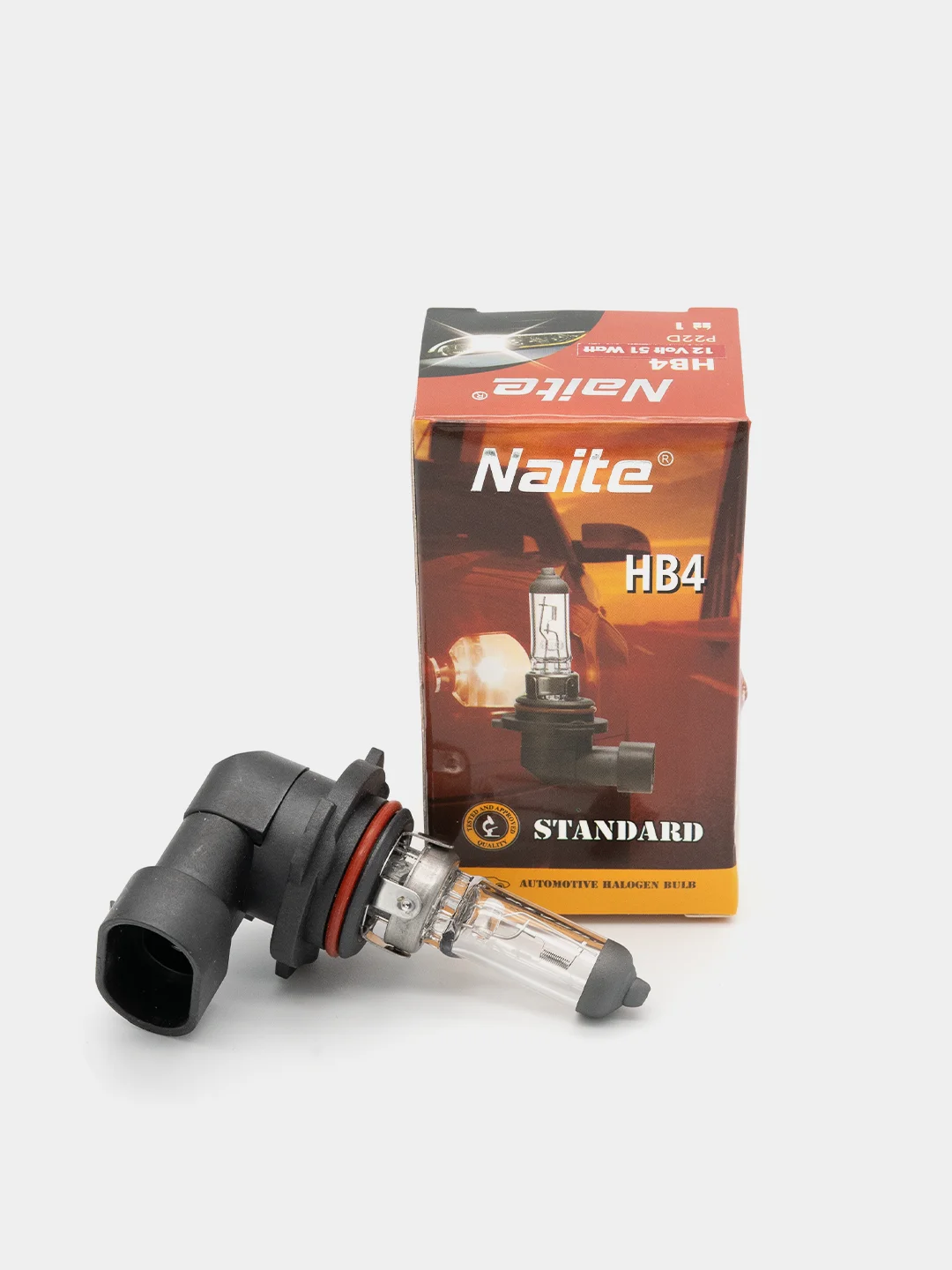 Лампа галогеновая Naite H1, H3, H4, H7, H8, H11, HB3, HB4, 880, 881