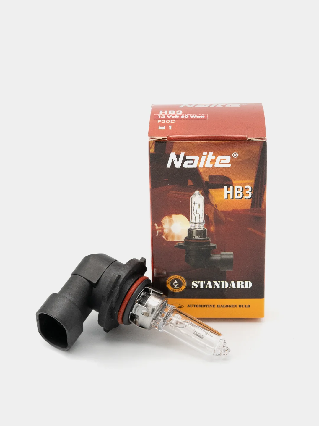 Лампа галогеновая Naite H1, H3, H4, H7, H8, H11, HB3, HB4, 880, 881
