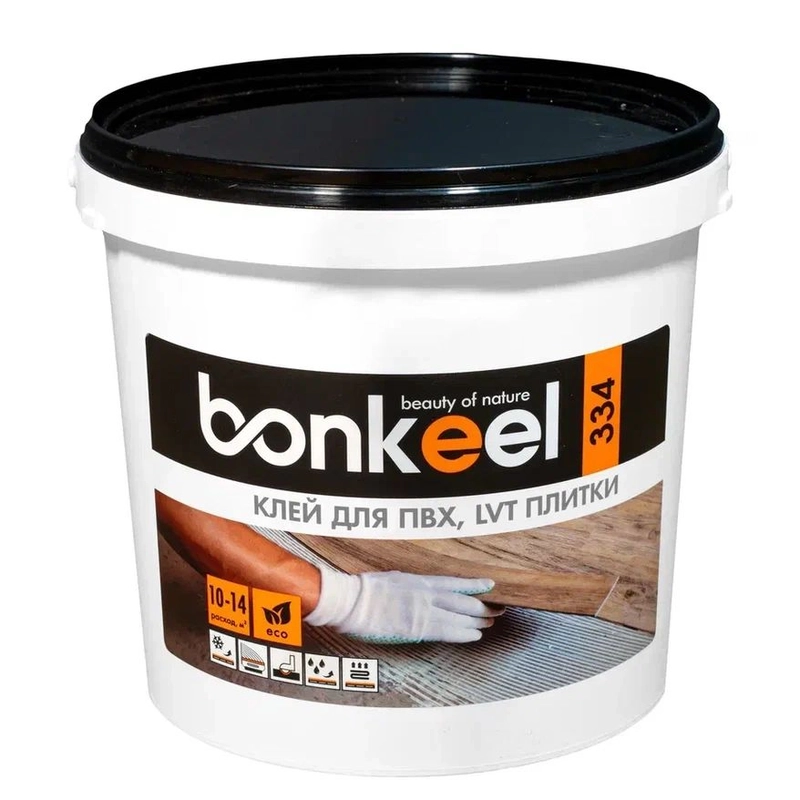 Клей Bonkeel 334 для ПВХ и LVT плитки, морозостойкий