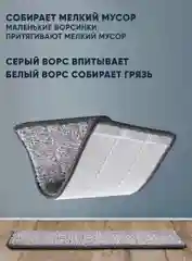 Тряпка-насадка на швабру "Моп", сменная, 32,5 х 12,5 х 0,6 см