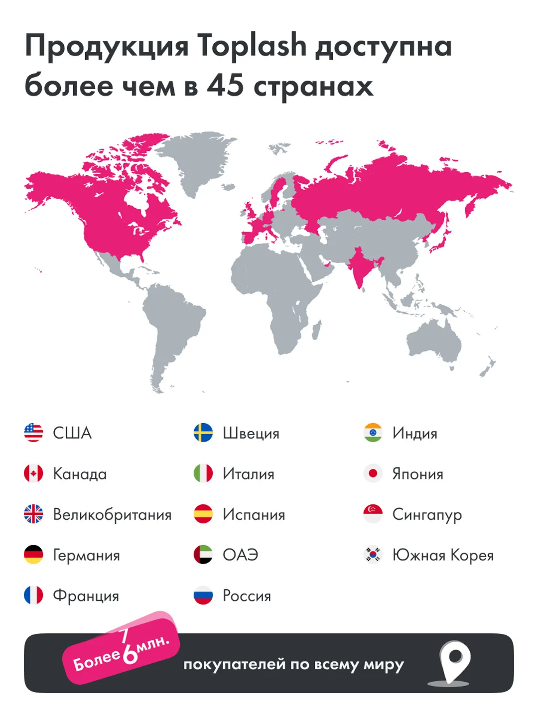 Сыворотка для роста ресниц и бровей Toplash, 3 мл