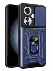 Темно-синий чехол противоударный armors для Oppo Reno 11F / Оппо Рено 11Ф с защитой камеры