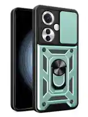 Зеленый чехол противоударный armors для Oppo Reno 11F / Оппо Рено 11Ф с защитой камеры