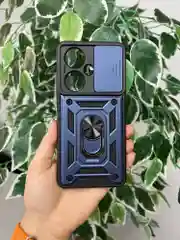 Зеленый чехол противоударный armors для Oppo Reno 11F / Оппо Рено 11Ф с защитой камеры