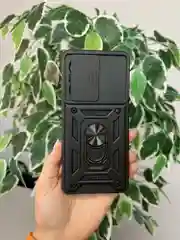 Черный чехол противоударный armors для Oppo Reno 11F / Оппо Рено 11Ф с защитой камеры