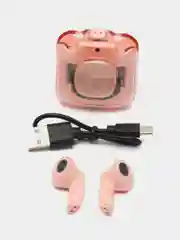 Розовый беспроводные наушники, Bluetooth, ТМ60