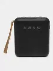 Угольный внешний аккумулятор с 4 встроенными кабелями, Lightning, Type-C, Power Bank, 10000 mAh