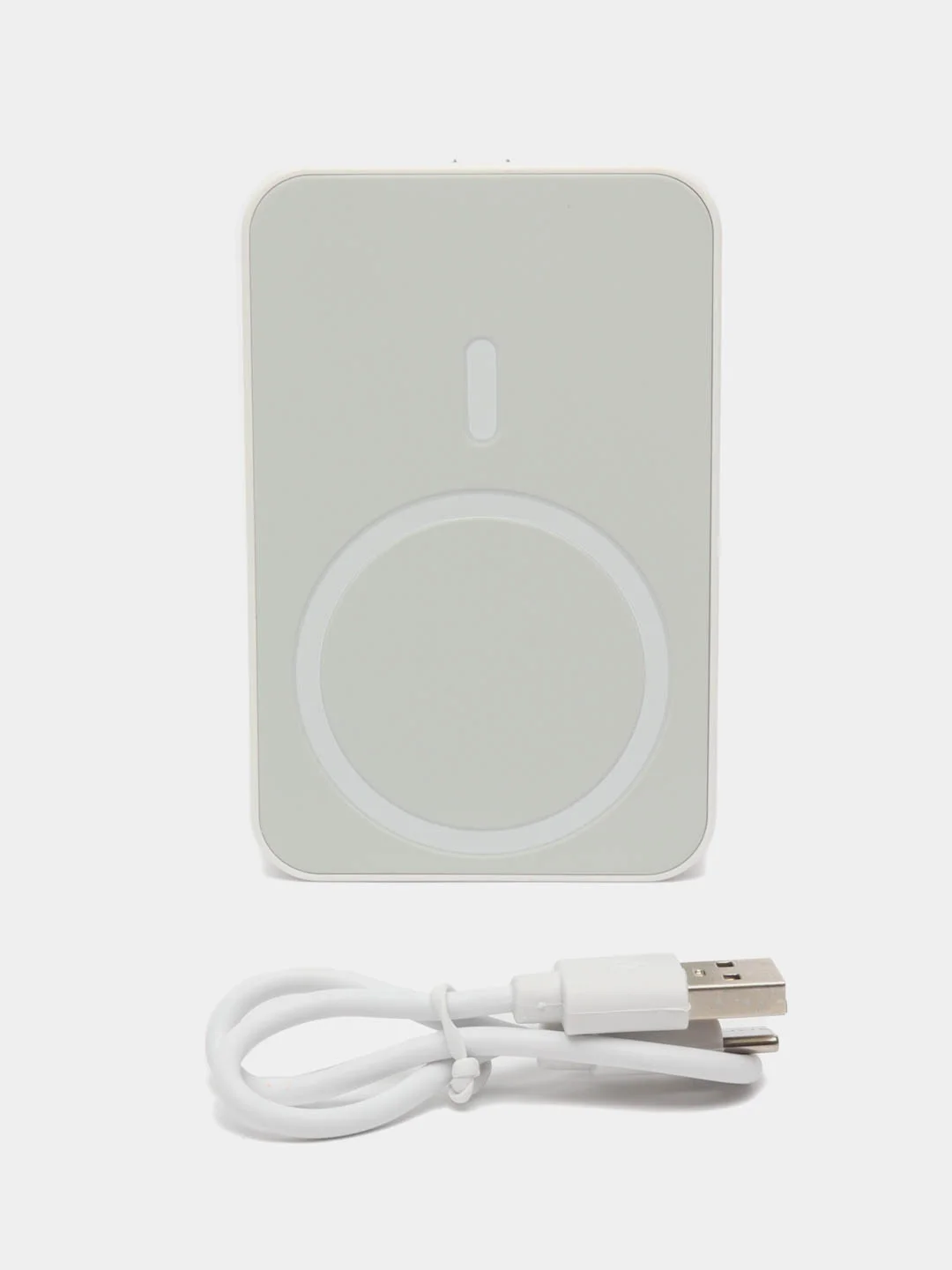 Белый беспроводная зарядка, повербанк, внешний аккумулятор, MagSafe, для iPhone 5000, 10000 mAh