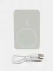 Белый беспроводная зарядка, повербанк, внешний аккумулятор, MagSafe, для iPhone 5000, 10000 mAh