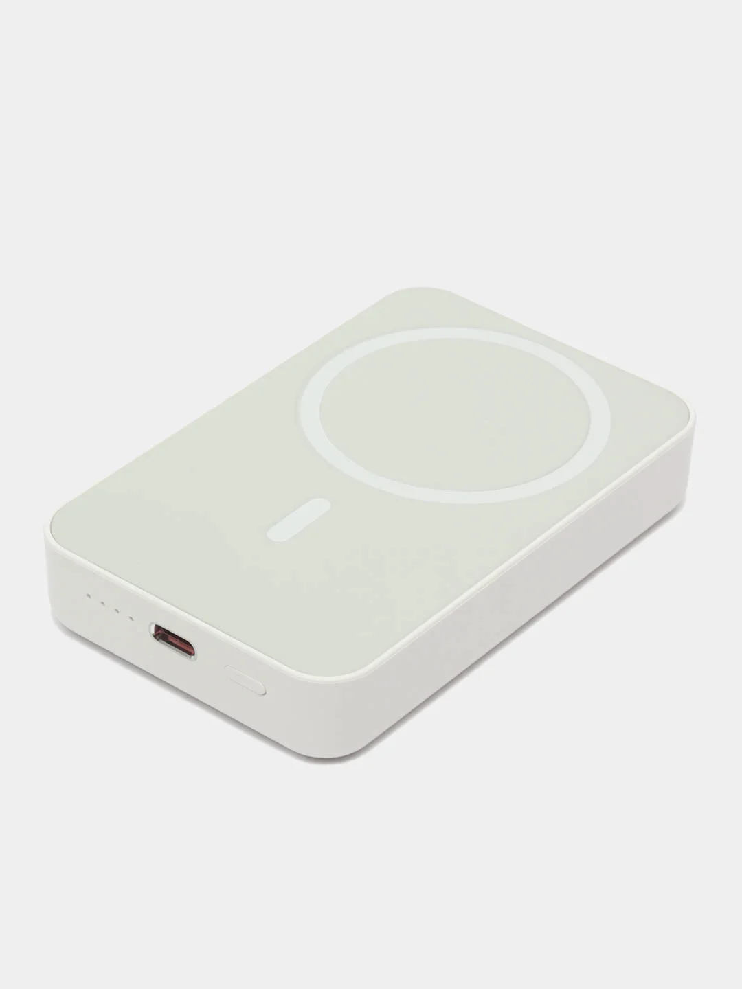 Белый беспроводная зарядка, повербанк, внешний аккумулятор, MagSafe, для iPhone 5000, 10000 mAh