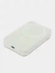 Белый беспроводная зарядка, повербанк, внешний аккумулятор, MagSafe, для iPhone 5000, 10000 mAh