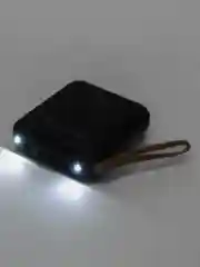 Угольный внешний аккумулятор с 4 встроенными кабелями, Lightning, Type-C, Power Bank, 10000 mAh