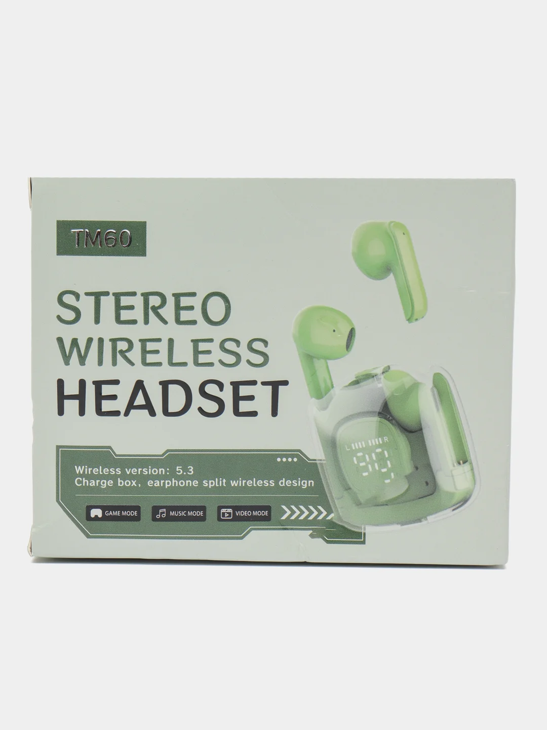 Зеленый беспроводные наушники, Bluetooth, ТМ60