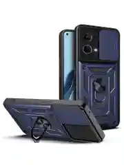 Серебряный чехол противоударный armors для Oppo Reno 7 4G / Рено 7 4G с защитой камеры