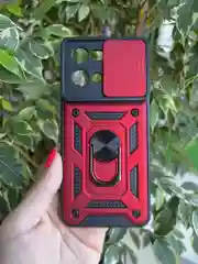 Красный чехол противоударный armors для Oppo Reno 7 4G / Рено 7 4G с защитой камеры