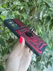 Красный чехол противоударный armors для Oppo Reno 7 4G / Рено 7 4G с защитой камеры