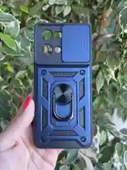 Темно-синий чехол противоударный armors для Oppo Reno 7 4G / Рено 7 4G с защитой камеры