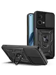 Черный чехол противоударный armors для Oppo Reno 7 4G / Рено 7 4G с защитой камеры